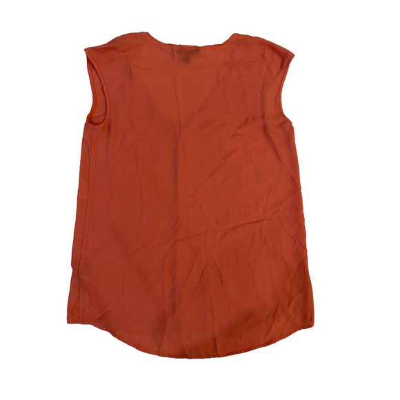 J Crew Shirt Womens 4 Coral Sleeveless V Neck Blouse Lightweight Career Casual - Picture 3 of 5